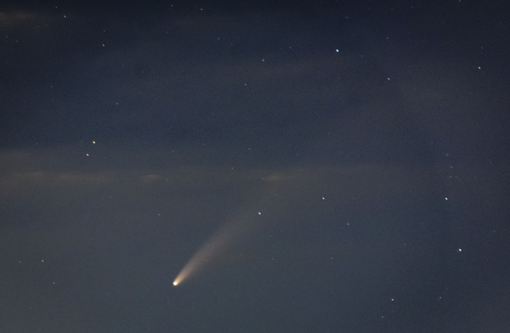Neowise over Pilot Mountain